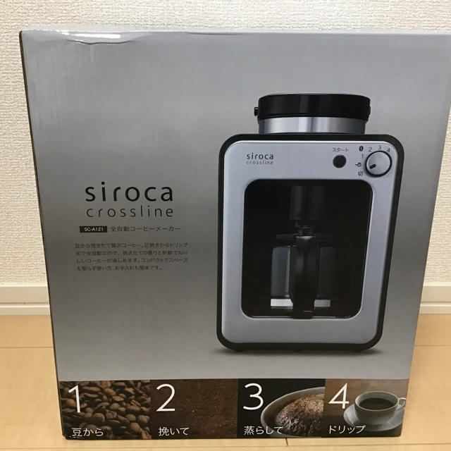 siroca コーヒーメーカー 新品未開封約1杯約4杯本体サイズ