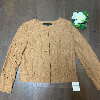 ユナイテッドアローズグリーンレーベルリラクシング(UNITED ARROWS green label relaxing)のユナイテッドアローズ💐お上品なレースノーカラージャケット💐(ノーカラージャケット)