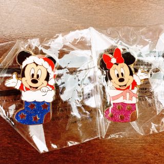 ディズニー(Disney)の非売品　ディズニーピンバッジ　クリスマス(バッジ/ピンバッジ)
