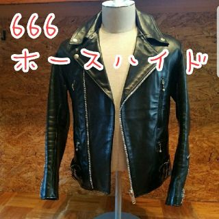 666 - 666 ホースハイド ライダースの通販 by マーチン堂|シックス