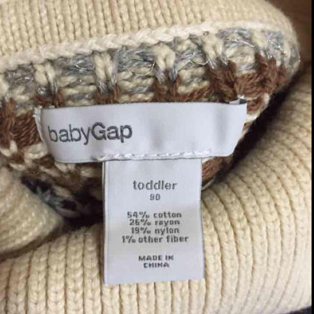 babyGAP(ベビーギャップ)のGAP ニットワンピ❤️90 キッズ/ベビー/マタニティのキッズ服女の子用(90cm~)(ワンピース)の商品写真