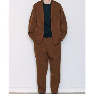 コモリ(COMOLI)のcomoli  18AW ウールギャバセットアップ ブラウン コモリ(テーラードジャケット)