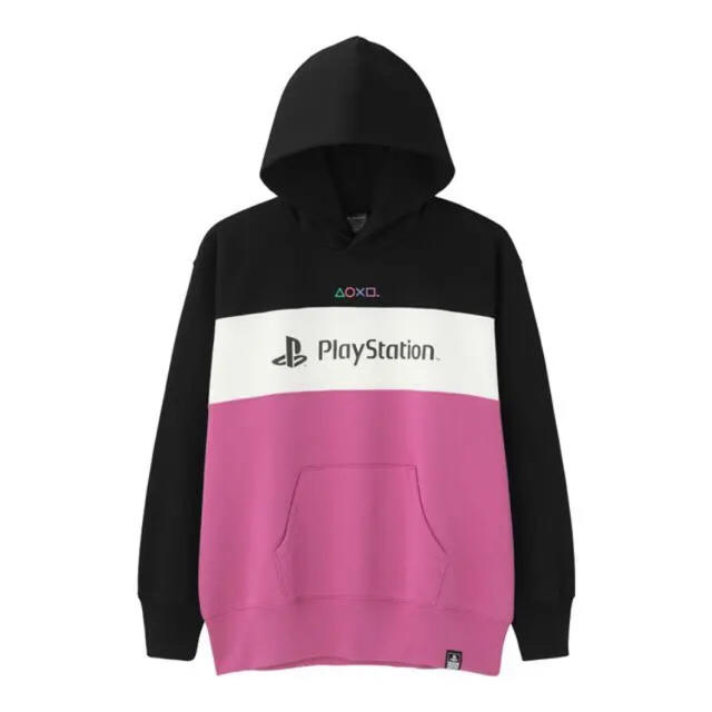 GU ビッグスウェットプルパーカ PlayStation L ブラック