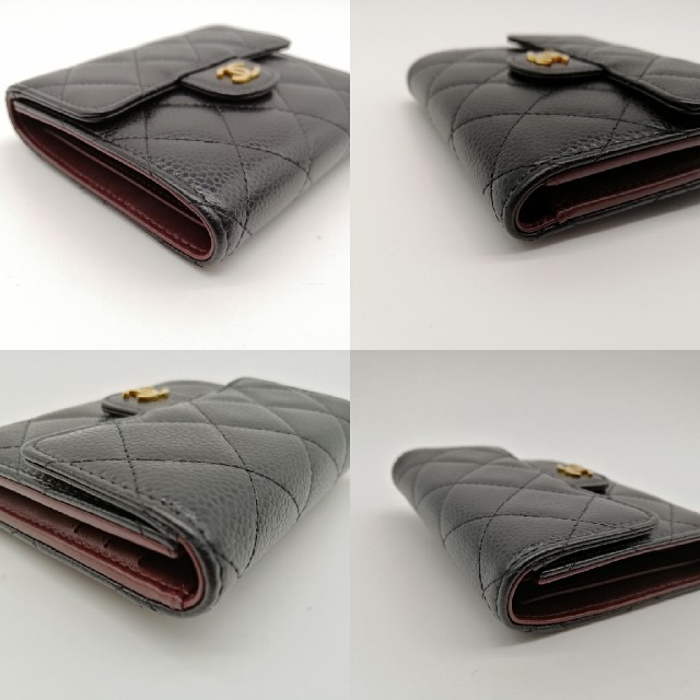 CHANEL(シャネル)のIzumi 様専用 シャネル マトラッセ キャビアスキン 三つ折り財布 ブラック レディースのファッション小物(財布)の商品写真