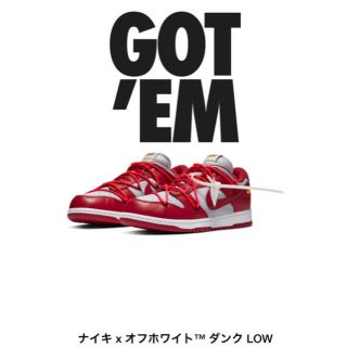 ナイキ(NIKE)のゆう様専用　　　Nike×Off-White DUNK LOW (スニーカー)