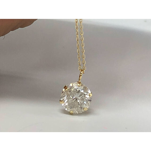 大特価 1ct 天然ダイヤモンド 一粒ネックレス k18 - ネックレス