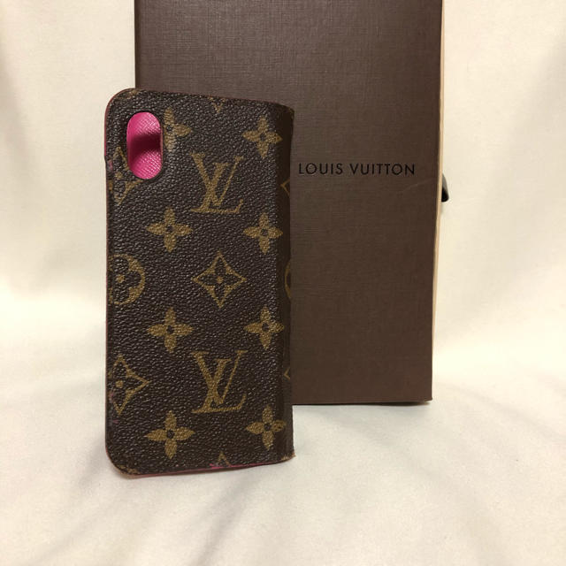 LOUIS VUITTON - ☆正規品☆ヴィトン☆モノグラム iPhone X カバー ピンク 携帯の通販