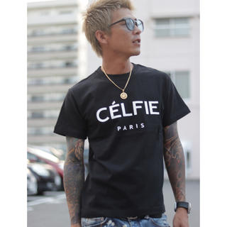 送料無料　新品未使用　CELFIE Tシャツ　セルフィー　ブラックS(Tシャツ/カットソー(半袖/袖なし))