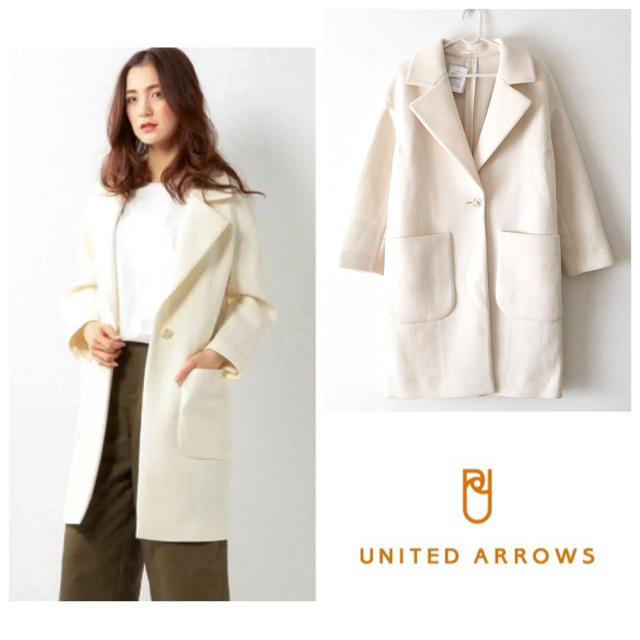 UNITED ARROWS(ユナイテッドアローズ)の新品未使用タグ付き ユナイテッドアローズ チェスターコート ビッグシルエット レディースのジャケット/アウター(ロングコート)の商品写真