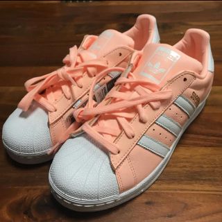 アディダス(adidas)のアディダス スーパースターW 25cm B42001 ピンク(スニーカー)