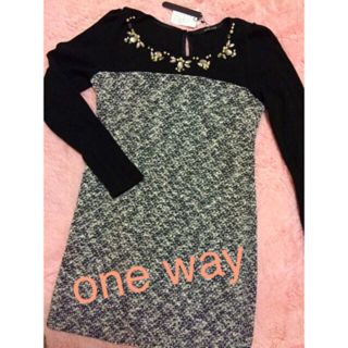 ワンウェイ(one*way)のoneway 新品ミニワンピース(ミニワンピース)