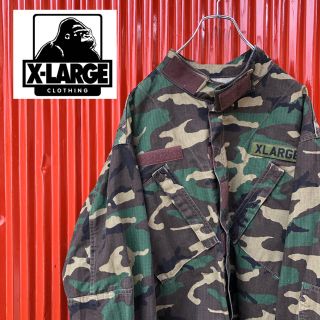 エクストララージ(XLARGE)の☆激レア☆XLARGE☆右脇刺繍ロゴ☆カモフラ☆ミリタリージャケット(ミリタリージャケット)