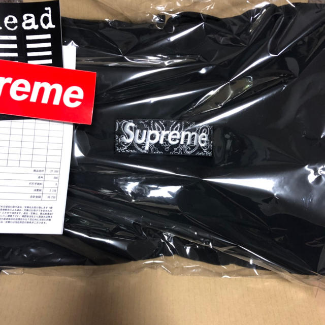 supreme Bandana Box Logo Hooded M Black