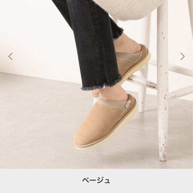 suicoke(スイコック)のスイコックSUICOKEムートンスリッポンSpick &S pan ベージュ24 レディースの靴/シューズ(スリッポン/モカシン)の商品写真