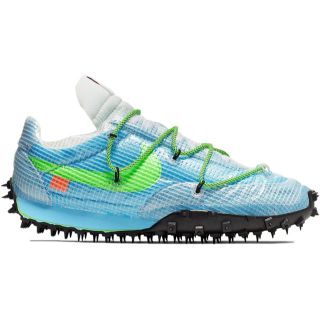 ナイキ(NIKE)のNike Waffle Racer Off-White Vivid Sky(w)(スニーカー)