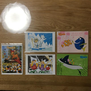 ディズニー(Disney)のディズニーポストカード５枚セット(写真/ポストカード)