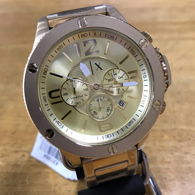 シャネル 腕時計 スーパーコピー 、 ARMANI EXCHANGE - 新品✨アルマーニエクスチェンジ クロノグラフ 腕時計 AX1504 ゴールドの通販 by てっちゃん(´∀｀)