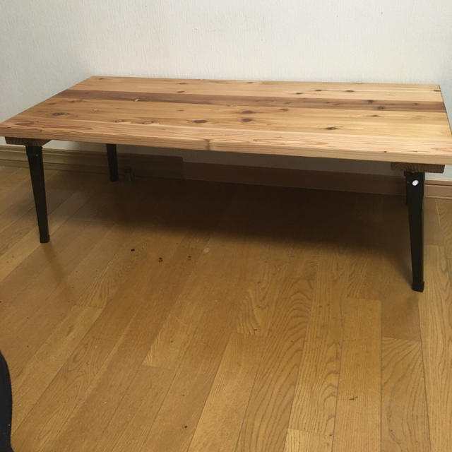 杉　折り畳みテーブル インテリア/住まい/日用品の机/テーブル(ローテーブル)の商品写真