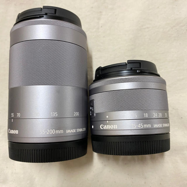 Canon(キヤノン)のcanon EOS M10 wi-fi 自撮り対応 レンズ2本セット スマホ/家電/カメラのカメラ(ミラーレス一眼)の商品写真