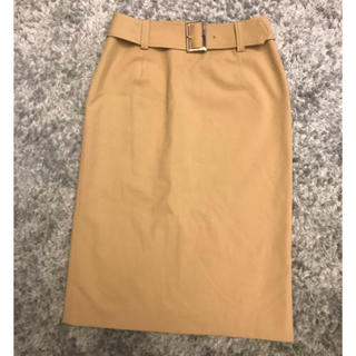 クイーンズコート(QUEENS COURT)のクイーンズコート  ベルト付きタイトスカート 1(ひざ丈スカート)