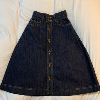 マウジー(moussy)のmoussy デニムスカート(ロングスカート)