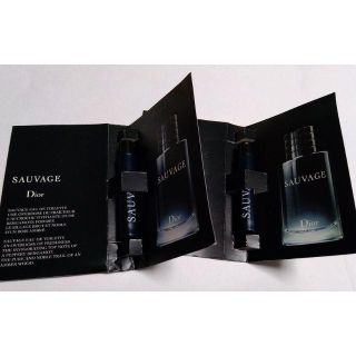 ディオール(Dior)の(送込) 2本 セット ディオール サンプル 香水 メンズ SAUVAGE (香水(男性用))