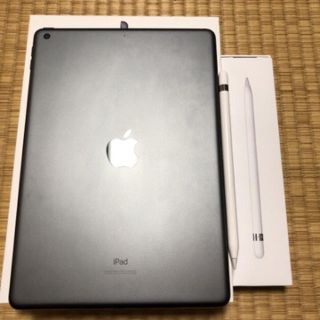 アイパッド(iPad)のiPad 第7世代 ApplePencil ケース付き(タブレット)