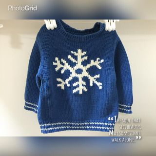 ベビーギャップ(babyGAP)のGAP雪マークニット18〜24M(ニット)