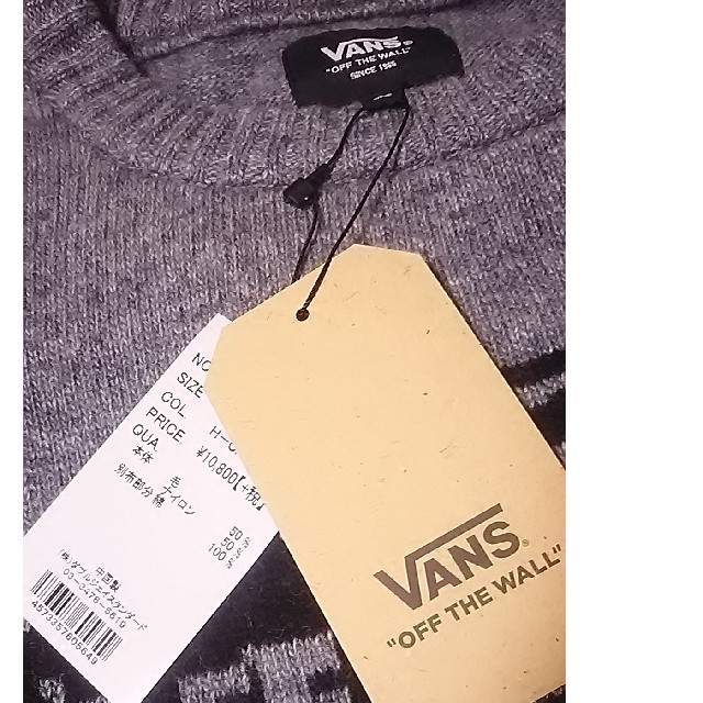 VANS(ヴァンズ)の
定11664円即完売コレクター必見ミリタリー!VANS新品セーター希少灰M!
 メンズのトップス(ニット/セーター)の商品写真