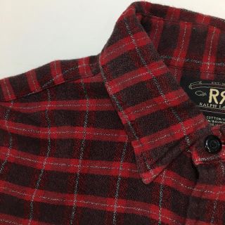 ダブルアールエル(RRL)のサイズM RRL チェック シャツ ネルシャツ コットン ダブルアールエル(シャツ)