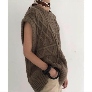 トゥデイフル(TODAYFUL)のnana様専用　todayful Cable knit Vest 完売 人気 (ニット/セーター)