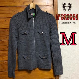 マックレガー(McGREGOR)のマックレガー　レディース  ジップアップ セーター　美品(ニット/セーター)