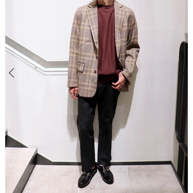 AURALEE 19aw WOOL SERGE CHECK JACKET