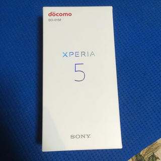 エクスペリア(Xperia)の【新品未使用】Xperia 5 SO-01M docomo simロック解除済(スマートフォン本体)