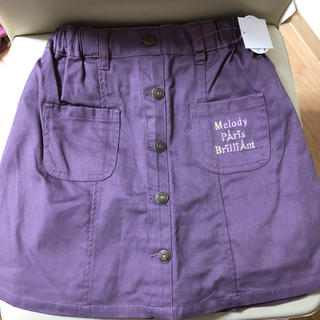 マザウェイズ(motherways)の新品　マザウェイズ　140 スカート   キュロット　紫(スカート)