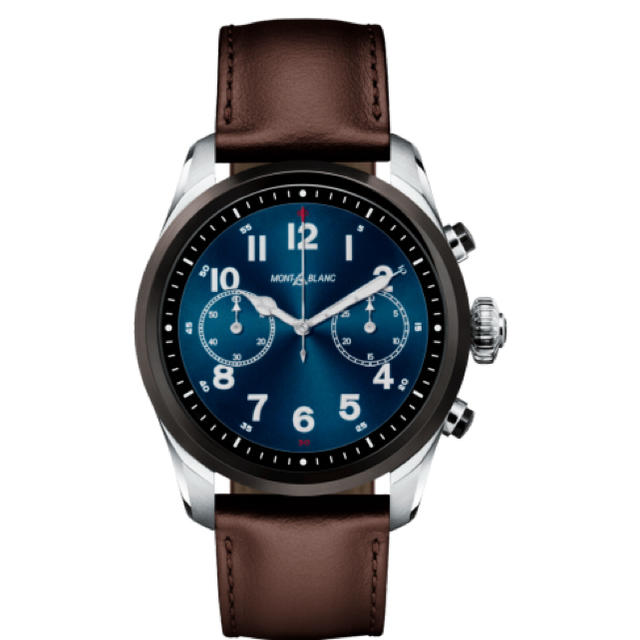 MONTBLANC(モンブラン)のMont Blanc  Summit 2 バイカラー スティール＆レザー メンズの時計(腕時計(デジタル))の商品写真