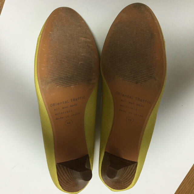 ORiental TRaffic(オリエンタルトラフィック)の最終値下げ パンプス イエロー レディースの靴/シューズ(ハイヒール/パンプス)の商品写真