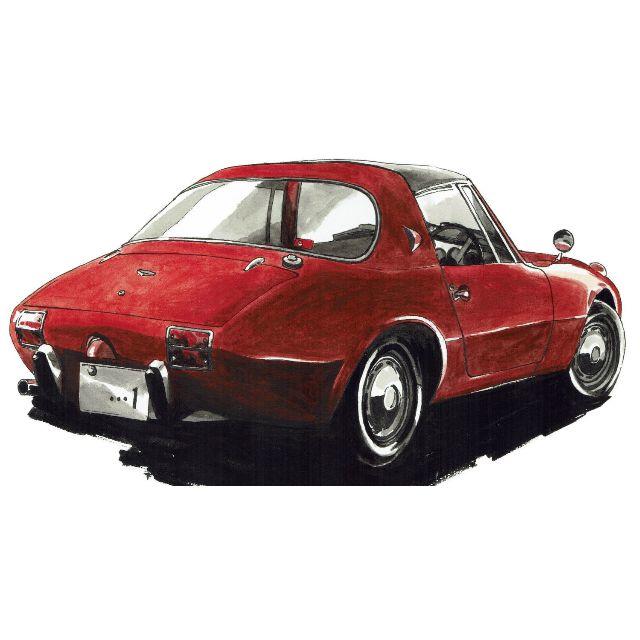 NC-237トヨタ2000GT/S800限定版画 直筆サイン額装●作家 平右ヱ門版画