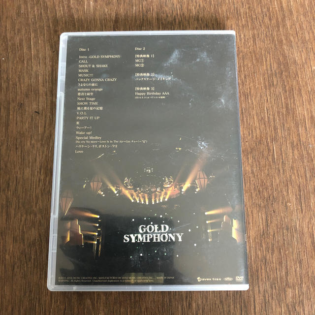 AAA(トリプルエー)のAAA ARENA TOUR 2014 GOLD SYMPHONY エンタメ/ホビーのDVD/ブルーレイ(ミュージック)の商品写真