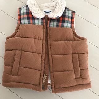 オールドネイビー(Old Navy)の【新品】オールドネイビー ダウンベスト 6-12M(ジャケット/コート)