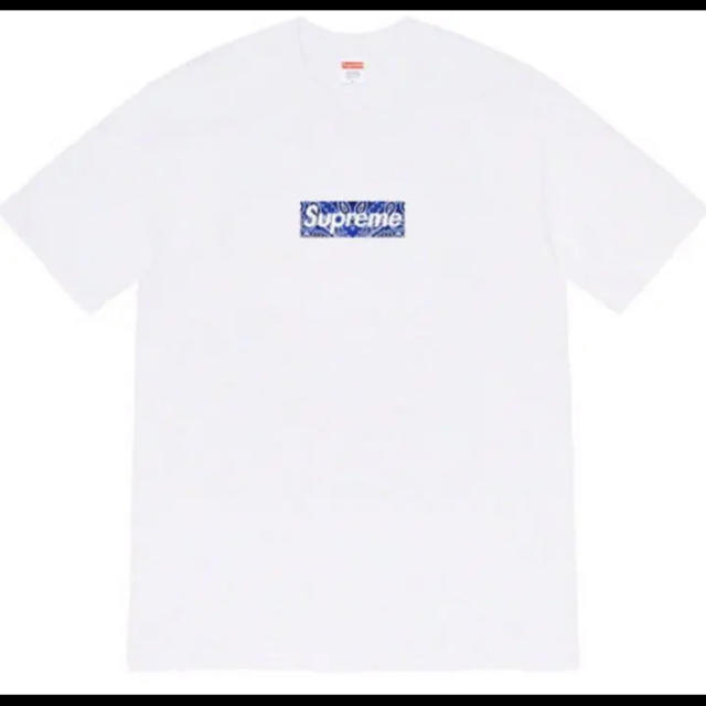 Supreme Bandana Box Logo Tee white  LTシャツ/カットソー(半袖/袖なし)