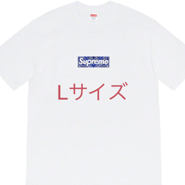 【Lサイズ】Supreme Box Logo Tee 白Tシャツ/カットソー(半袖/袖なし)