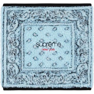 シュプリーム(Supreme)の【ライトブルー】Supreme Bandana Fleece Neck (ネックウォーマー)