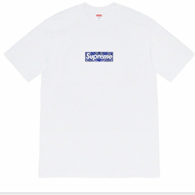 メンズsupreme  box  logo tシャツ　L  シュプリーム　ホワイト