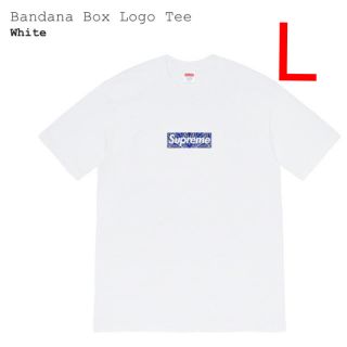 シュプリーム(Supreme)のsupreme bandana box logo tee 白 L(Tシャツ/カットソー(半袖/袖なし))