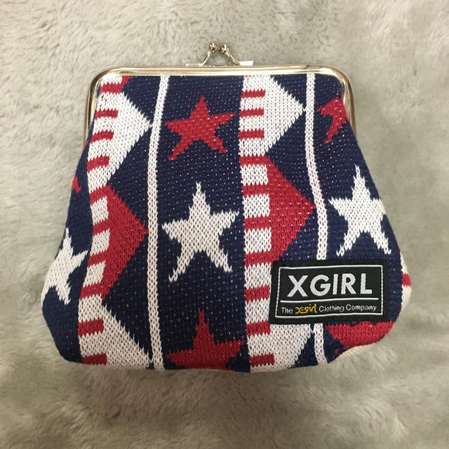 X-girl(エックスガール)のX-girl  がま口ポーチ レディースのファッション小物(ポーチ)の商品写真