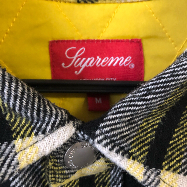 Supreme Quilted Arc Logo Flannel Shirt-
