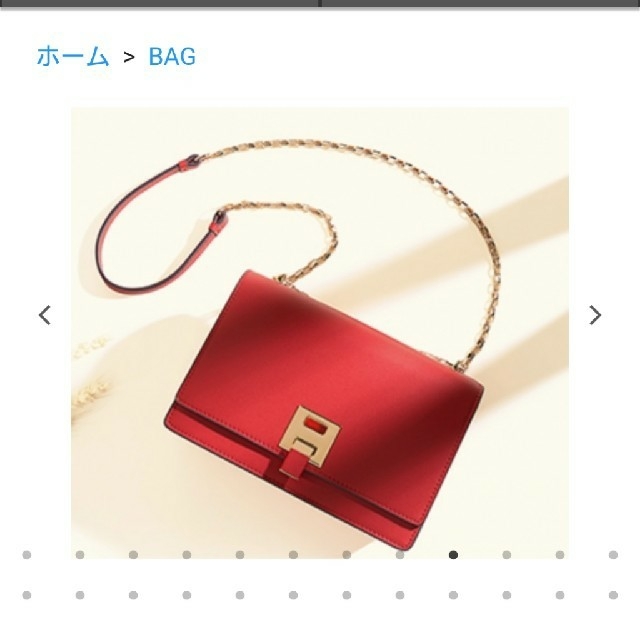 ZARA(ザラ)のbirthdaybash JESSICA BAG RED 新品未使用 レディースのバッグ(ショルダーバッグ)の商品写真