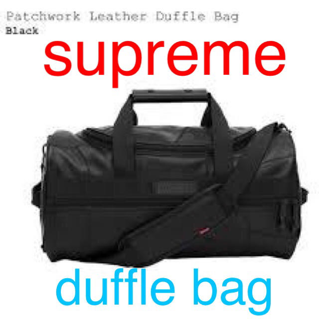 supreme patchwork leather duffle bag