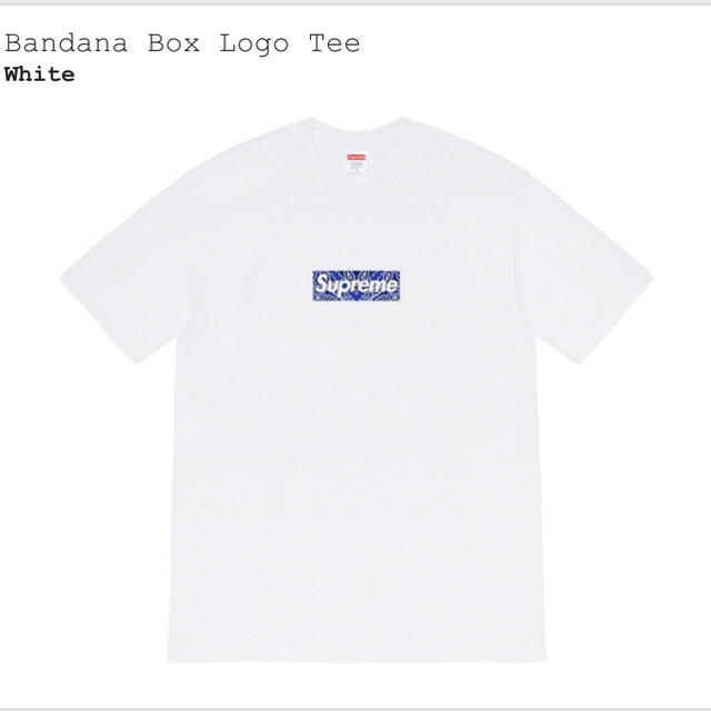 Tシャツ/カットソー(半袖/袖なし)supreme bandana box logo tee M